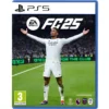 Carátula de EA Sports FC 25, videojuego de fútbol para consolas con gráficos mejorados y equipos actualizados.